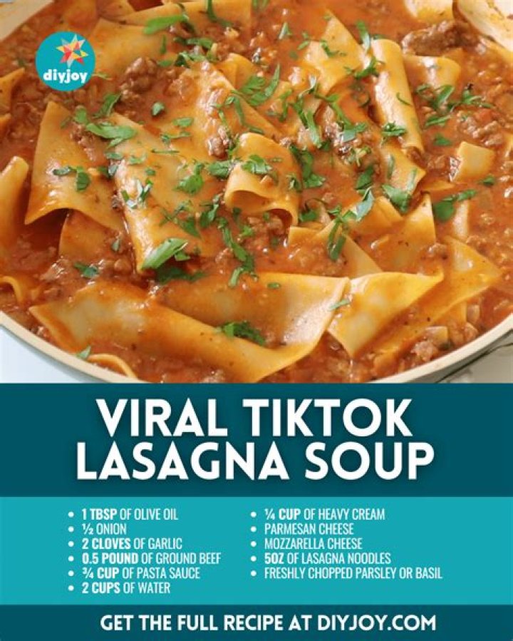 Deliciously Easy Tik Tok Lasagna Soup Recipe