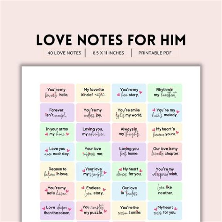 Heartfelt Love Notes For Him: A Guide To Express Your Affection