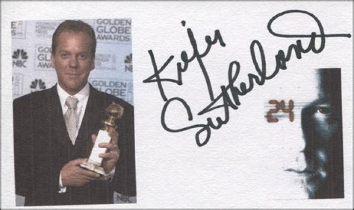 Kiefer Sutherland Autograph: A Treasure For Fans And Collectors