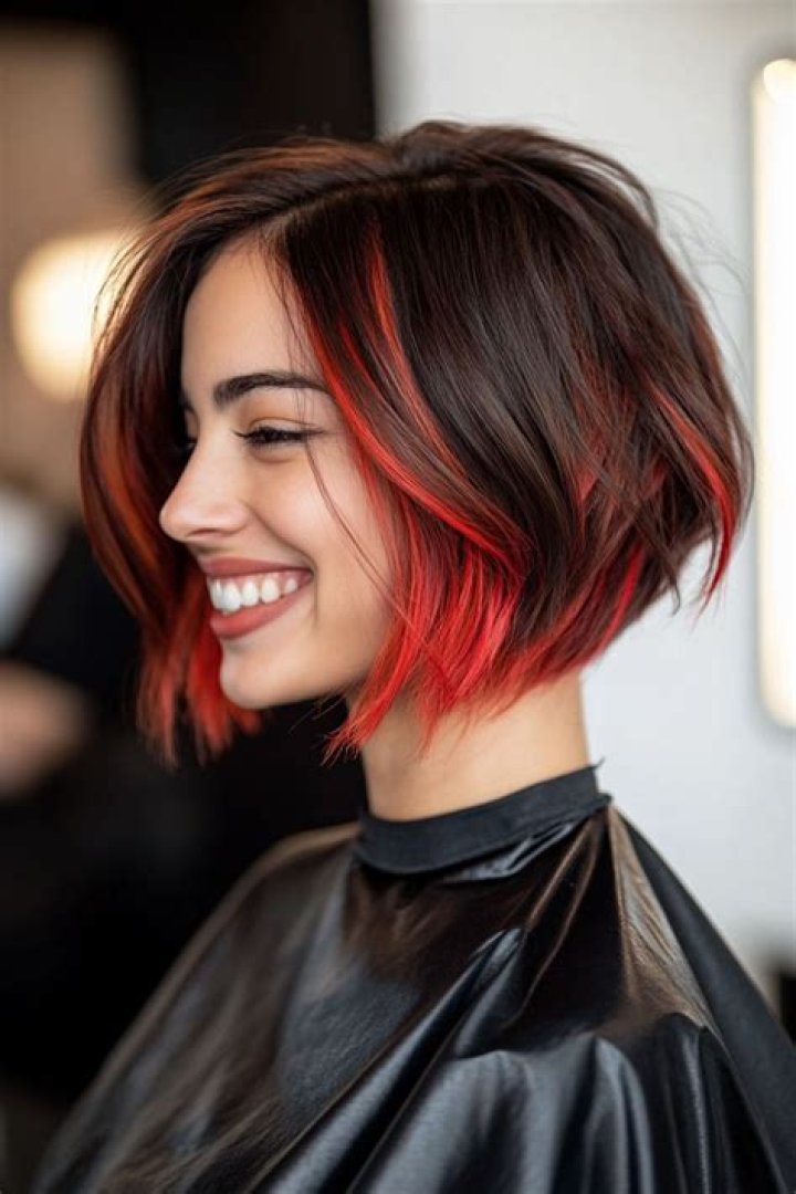 Vibrant And Bold: Exploring Black And Red Short Hairstyles